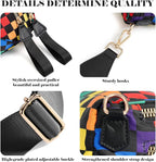 Black and White Checkered Crossbody Bag Bum Bag for Women,Spacious Checkered Purse Fanny Packs Belt Bag
