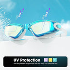 Braylin Swim Goggles, 2-Pack Swimming Goggles, Anti Fog, No Leaking For Adult Women Men Youth