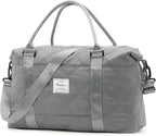 HYC00 Travel Duffel Bag,Carry-on Overnight Weekender Bags for Women,Sports Tote Gym Bag with Wet Pocket