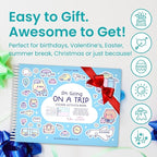 My First Trip 500+ Kids Sticker Book by Cupkin Fun Toddler Travel Activity Coloring and Sticker Book, Road Trip Essentials, 12 Coloring Pages 12 Side by Side Scenes for Ages 2–8 Years
