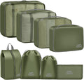 Packing Cubes for Travel - 8 Set Luggage Organizer Bags for Family, Mesh Breathable Packing Cubes for Suitcases Durable Travel Essentials Bags Set