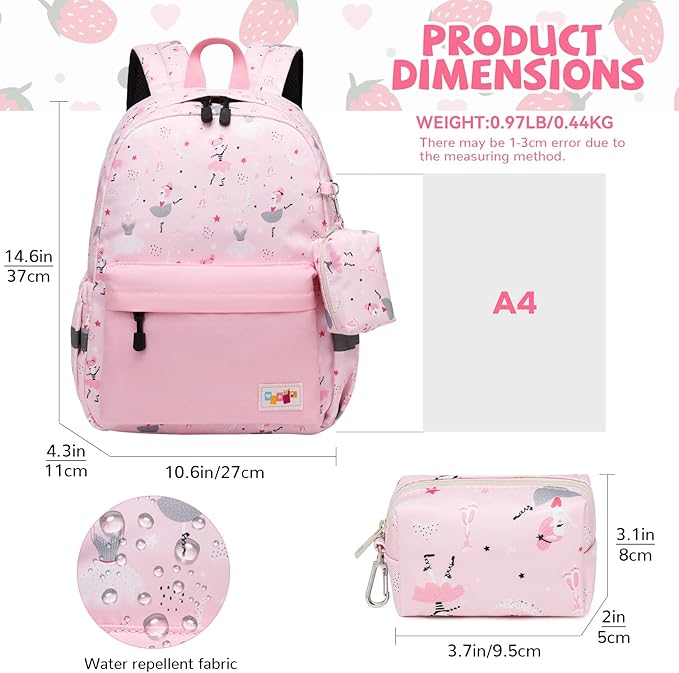 mygreen Toddler Backpack, Kids Backpack for Boys and Girls with Chest Strap | with Chest Strap