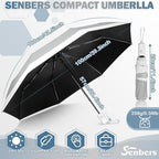 Windproof Travel Umbrella, Collapsible Umbrella Automatic Open Close Auto Small Compact Portable for Rain Sun Adult Women