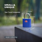 TSA Approved Locks for Luggage 4 Pack, TSA Locks for Luggage Travel Accessories, Small Padlock with Key, Weatherproof Outdoor Use Keyed Mini Padlock for Suitcase, Backpack, Bag, Zipper