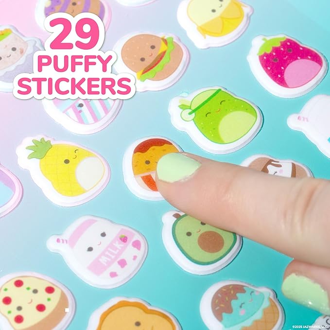 Original Squishmallows Squishy Sticker Book for Kids, Scrapbook, Journaling, Laptop Sticker Pack for Kids Crafts