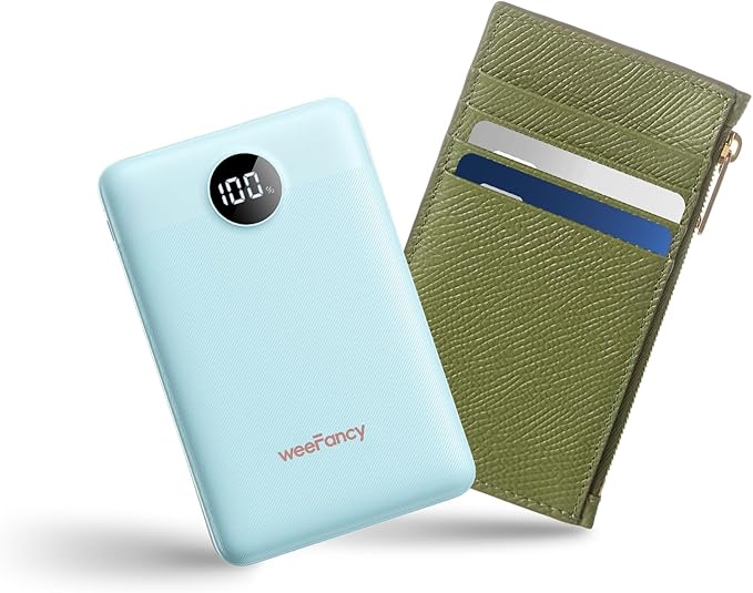 Small Portable Charger 10000mAh, Mini Power Bank with LED Display, 20W Fast Charging USB-C Battery Pack, Compact Travel Charger Compatible with iPhone 17/16/15/14, Android, etc
