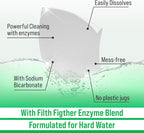Rockin' Green Hard Rock Travel Laundry Detergent Sheets for Hard Water - Mess-Free Laundry Sheet Detergent with Sodium Bicarbonate - Easily Dissolvable Laundry Soap Sheets (104 Loads, Unscented)