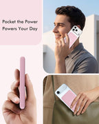 podoru for Magsafe Power Bank, 10000mAh Magnetic Portable Charger with 22.5W PD Fast Charging USB-C Cable LED Display Wireless Battery Pack for iPhone 17/16/15/14/13/12 Series-Pink