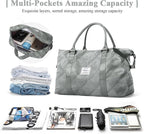 HYC00 Travel Duffel Bag,Carry-on Overnight Weekender Bags for Women,Sports Tote Gym Bag with Wet Pocket