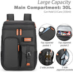 BAGPARKK Insulated Cooler Backpack,33/45 Cans Multifunctional Double Deck Leakproof Cooler Bag with Sternum Strap,Large Capacity Lightweight Travel Camping Beach Backpack