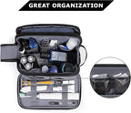 BAGSMART Toiletry Bag for Men, Travel Toiletry Organizer Dopp Kit Water-resistant Shaving Bag for Toiletries Accessories, Door Room Essentials,Green-medium