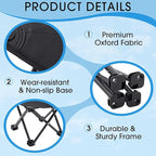 Ripeng 2 Pcs Portable Airplane Travel Foot Rest, Folding Camping Stool, Under Desk Foot Rest at Work for Long Flight, Home and Office Outdoor Hiking Fishing with Carry Bag