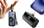 INIU Pocket Size 5000mAh 20W PD Fast Charging Power Bank & 5500mAh Power Bank with Build-in USB-C Connector Combo