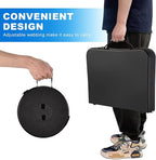 KPR Retractable Small Folding Table and Stool Set, Portable Camping Foldable Table Lightweight Yet More Sturdy with Adjustable Stool for Outdoor Picnic, Beach, Camp, Also Ideal as Laptop Bed Desk