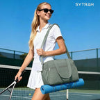 SYTRAH Gym Bag for Women, Lightweight Workout Duffle Bag with Shoe & Wet Separation for Gym, Yoga, Travel & Overnight, Stylish Sports Bag with Adjustable Shoulder Strap Green