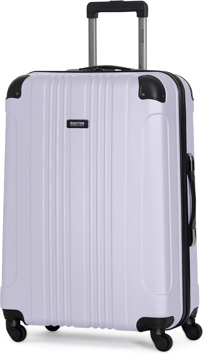 Kenneth Cole REACTION Out of Bounds Lightweight Hardshell 4-Wheel Spinner Luggage, Lavender, 28-Inch Carry On