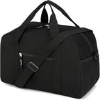 Uarition 14 inch Small Gym Bag for Men & Women, Mini Duffle Bag for Travel Sports, Lightweight Carry On Duffel Bag, Black
