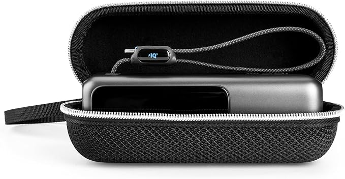 for Anker 25,000mAh Laptop Power Bank Compact Travel Case, EVA Protective Storage Box with Hand Strap Compatible with Anker Zolo A1695 Power Bank 25K 165W (Black Case Only)