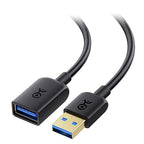Cable Matters 5Gbps USB Extension Cable - 3ft, USB 3.0 Extension Cable, Male to Female USB3.0 Extender, Compatible with Webcam, VR Headset, Printer, Hard Drive, Black