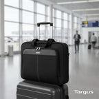 Targus Classic Slim Laptop Bag - Ergonomic Briefcase and Messenger Bag - Spacious Foam Padded for Laptops and Under