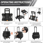 GMAK Teacher Briefcase, Teacher Tote Bags with 15.6 Inch Laptop Compartment, Scrapbook Tote Craft Organizer with Pockets