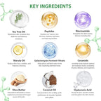 Mothers Day Gifts for Mom, 33 Pcs Tea Tree Skin Care Gift Set, Spa Gift Basket Set for Women, Necklace, Bath and Body Gift Set, Face Sheet Mask, Self Care Kit, Birthday Present, Christmas, Anniversary