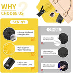 Seniny Windproof Travel Umbrella, Automatic Umbrellas for Rain, Portable & Compact Umbrellas for Backpack, Strong UV for Protection, Folding Small Sun Umbrella for Car, Walking