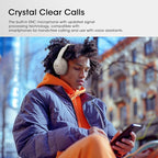 YUMONDEAR Bluetooth Headphones Over Ear, 80 Hrs Playtime Wireless Headphones with ENC Mic, Deep Bass EQ, Foldable Comfort for Travel, Gym & Commuting, Stocking Stuffers