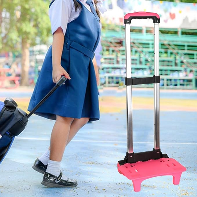 Backpack Trolley 2 Wheels Portable Telescopic Rod Backpack Hand