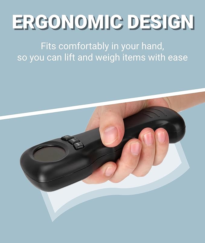Jectse Luggage Scale, 50kg/110lb Portable Travel Hanging Luggage Scale, Auto Lock Reading After Weighing, Convenient to Read and Record The Data