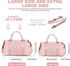 HYC00 Travel Duffel Bag,Carry-on Overnight Weekender Bags for Women,Sports Tote Gym Bag with Wet Pocket