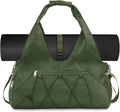Forestfish Gym Bag For Women With Yoga Mat Holder & Shoe Compartment & Wet Dry Storage Pocket & Adjustable Strap