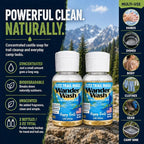 Elite Trail Magic- 2 pack- Made In USA- Wander Wash Biodegradable Castile Soap – Ultralight (2) 1 oz Concentrated Liquid Soap for Camping -Travel & Backpacking – All Purpose, Unscented (2)