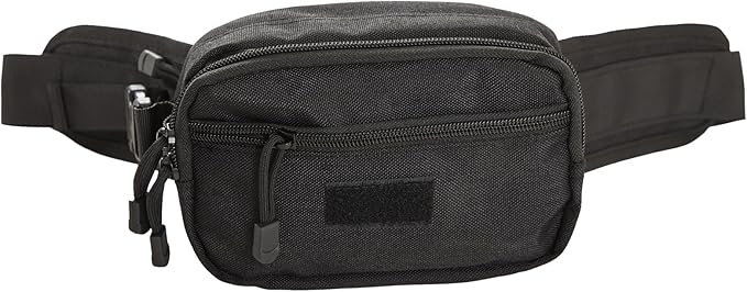 Concealed Carry Fanny Pack for Men and Women CCW Drop Down Holster Waist Bag Tactical EDC Pistol Pouch for Running and Hiking, Black