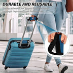 DOMIKING Dark Blue Luggage Handle Wraps for Suitcase Luggage Identifier Soft Luggage Marker for Travel Bag Suitcase Luggage Handle Covers Travel Accessories, 4 Pack