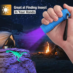 EverBrite Black Light Flashlight 6-Pack, UV Mini Flashlight, 9-Led 395nm Detector for Pet Urine, Stains, Scorpions, 18 AAA Batteries Included