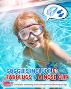 Swim Goggles 2 Pack, Wide View Anti Fog&UV Swimming Goggles for Audlt, No Leak Pool Beach Essentials for Men Women