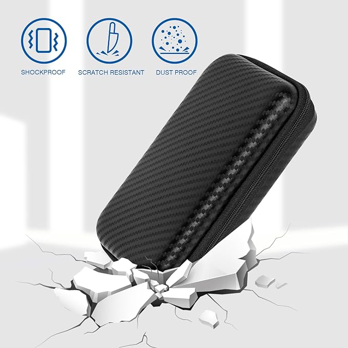 Solar Power Bank Carrying Case - Portable Hard Travel Storage Box for Solar Chargers, Compatible with BLAVOR 10000mAh, Durecopow 20000mAh(Black)