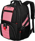 YOREPEK Large Backpack for Men, Extra Large Laptop Backpacks for Men Women, Water Resistant Travel Backpack Airline Approved Business Work Bag Fits 17 Inch Computer, Black