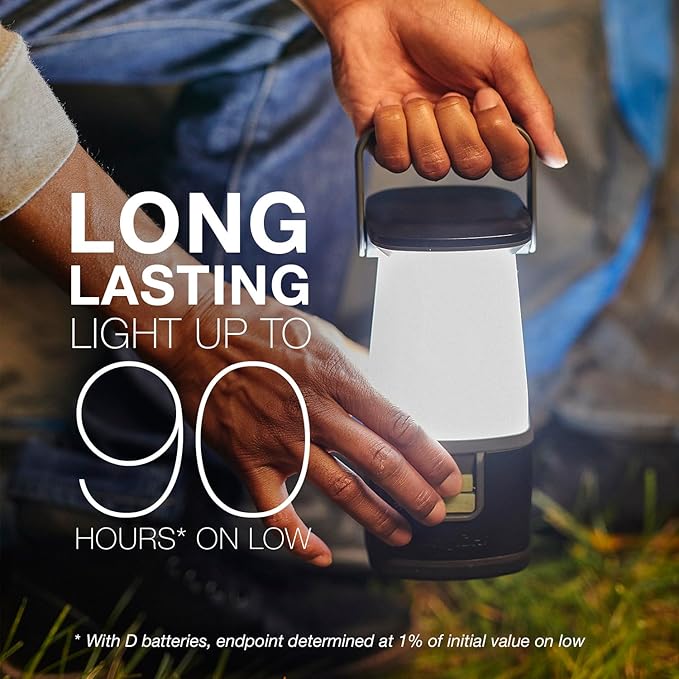 ENERGIZER WeatheReady LED Camping Lantern PRO-360, IPX4 Water Resistant Tent Light, Ultra Bright Battery Powered Lanterns for Camping, Outdoors, Emergency Power Outage