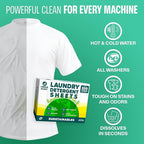 Sudstainables Laundry Detergent Sheets 200 Loads – Dissolvable Laundry Sheet for Washing Machines, Compact Alternative to Liquid & Powder Detergent, Travel-Friendly Soap | Lemon