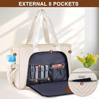 Teacher Tote Bag for Women 15.6in Laptop Bag Work Bags for Women Nurse, Large Utility Shoulder Tote Handbag