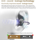 King Lucky Clip-On Earbuds Gen 3, Open-Ear Wireless Bluetooth 6.0 Headphones with Mic, Secure Fit for Small Ears & Glasses Wearers, 50H Playtime, ENC, IPX5 Waterproof Sport Ear Buds (Light White)