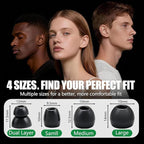 12 Pairs Replacement Ear Tips for Beats Powerbeats Pro/Flex/X Earbuds, Soft Silicone Non-Slip Earbud Accessories, Beats Replacement Tips with Cleaning Kit (Black)