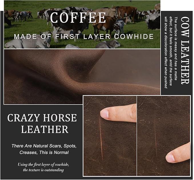 CONTACTS Full Grain Leather Passport Holder RFID Blocking Travel Passport Wallet Compatible with Airtag Passport Case Handmade with 4 Cards Slots, Coin Pocket (Brown)