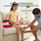 330 Piece First Aid Kit, Premium Waterproof Compact Trauma Medical Kits for Any Emergencies, Ideal for Home, Car, Travel, Camping, Hiking, Truck, Office, Sports (Medium)