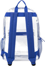 Trail maker Clear Backpack Heavy Duty with Padded Straps, Side Pockets for Kids, Boys, Girls, School, Stadium Approved Events