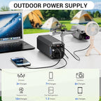 MAHUEEOL Power Bank with AC 100W,Portable Laptop Charger,98Wh/27000mAh External Battery for Laptop,PD 65W Type-C,Compatible for Outdoor RV Camping Travel Emergency Backup Home