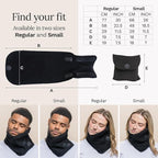 trtl Travel Pillow Original 2.0 – Scientifically Proven Super Soft Travel Pillow with Premium Head & Neck Support – for Airplane Travel – Machine Washable – Lightweight & Compact – Jet Black
