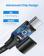 etguuds Short USB C to USB C Cable 0.5ft, 2-Pack 60W USBC to USBC Cord, Type C to C Charger Cable Fast Charging for iPhone 17 16 15 Pro Max Plus Air, Samsung Galaxy S25 S24 S23, for MacBook, Pixel
